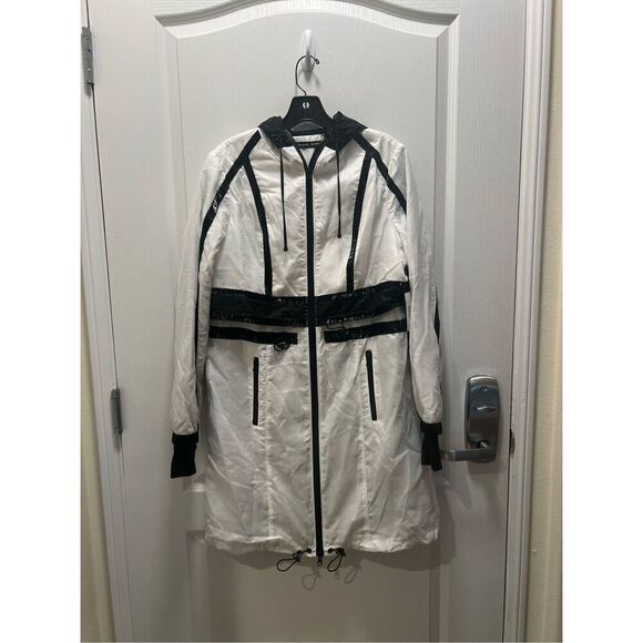 Blanc Noir White See-Through Discovery Anorak Jacket Size S NWT - Picture 1 of 5